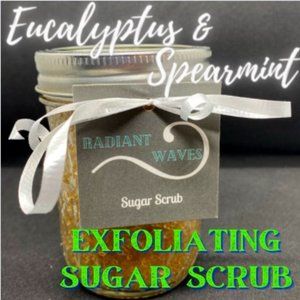 Eucalyptus & Spearmint 8oz exfoliating sugar scrub